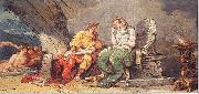 Felice Giani Numa Pompilio riceve dalla ninfa Egeria le leggi di Roma oil painting reproduction